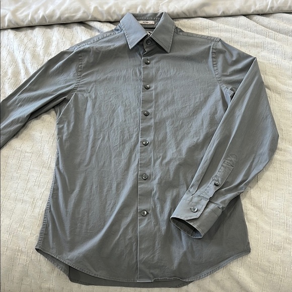 Men's Grey Dress Shirt - Picture 1 of 2